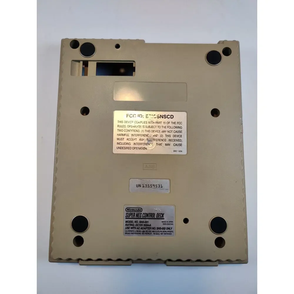 Super Nintendo Bottom Shell Replacement OEM